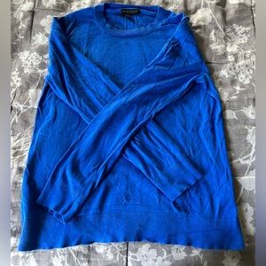 Bright blue light weight sweater